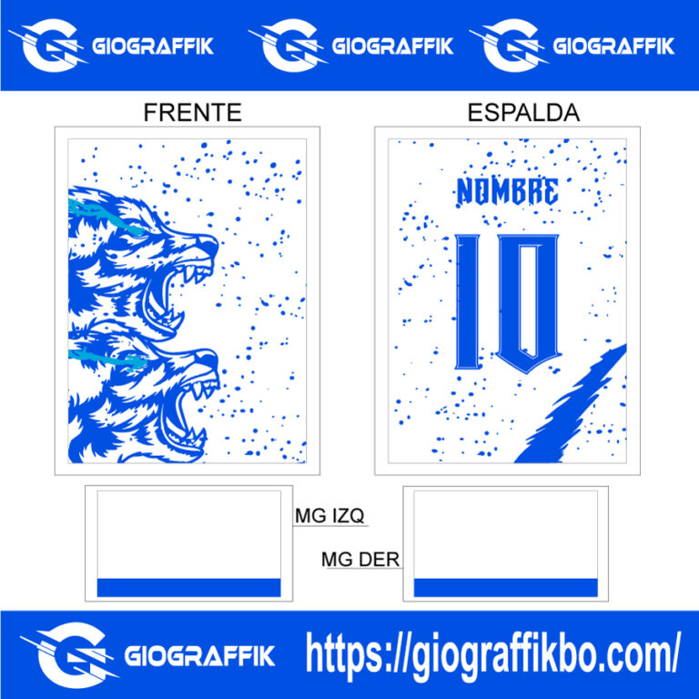 LOBO DUO AZUL PUNTOS HIELO - Giograffikbo