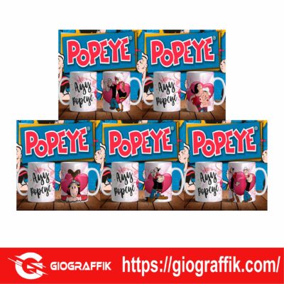 TAZAS POPEYE SAN VALENTIN