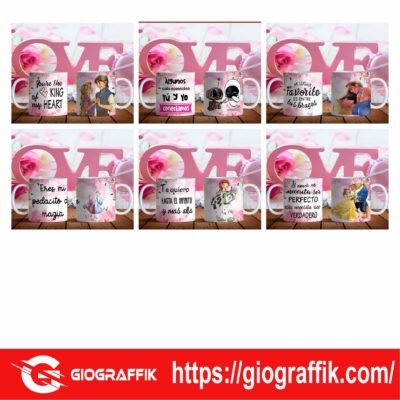 TAZAS DISNEY SAN VALENTIN