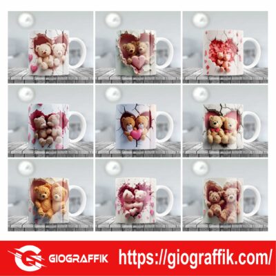 TAZAS OSITOS SAN VALENTIN