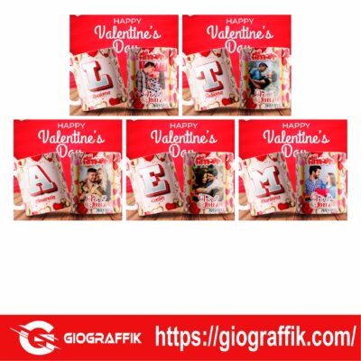 ABECEDARIO ROSADO SAN VALENTIN