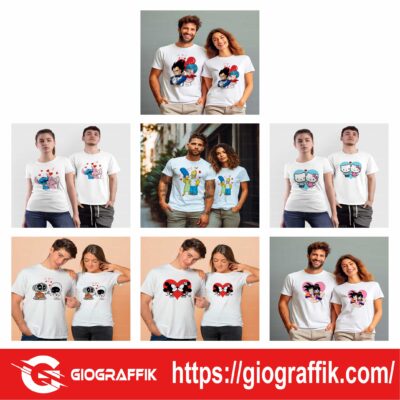 DIBUJOS PAREJAS CAMISETAS