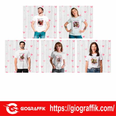 SAN VALENTIN FOTO Y NOMBRES CAMISETAS