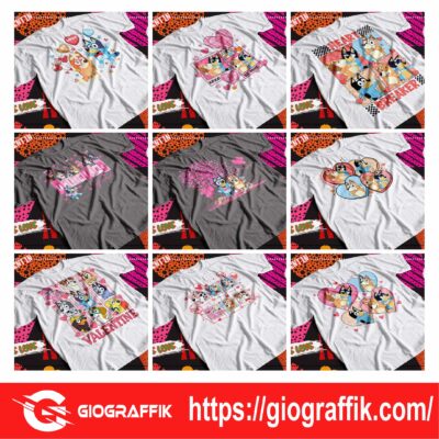 CAMISETAS BLUEY SAN VALENTIN