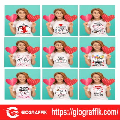 CAMISETAS FLORK SAN VALENTIN