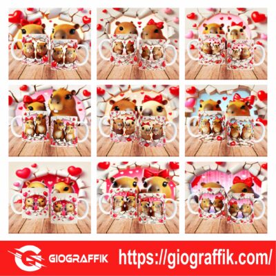 CAPIBARA 3D SAN VALENTIN