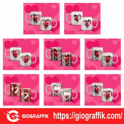 CORAZONES 3D SAN VALENTIN