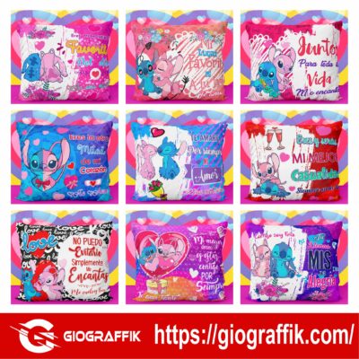 LILO STICH DESIGN BLUE FRASES