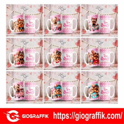 TAZAS DOG LOVE SAN VALENTIN