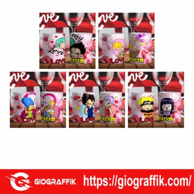 SAN VALENTIN PERSONAJES ANIMADO DIBUJO