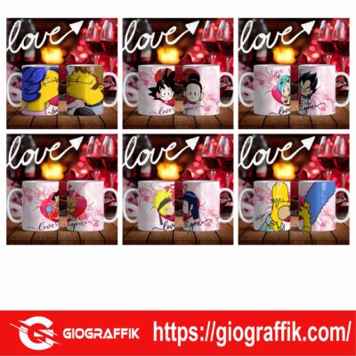 SAN VALENTIN PERSONAJES CARICATURAS