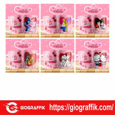 SAN VALENTIN DIBUJOS TAZAS
