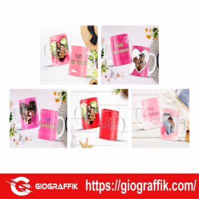 SAN VALENTIN CON FOTO TAZAS